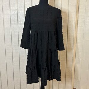 Zara Sharon Tiered Mini Dress, size small.